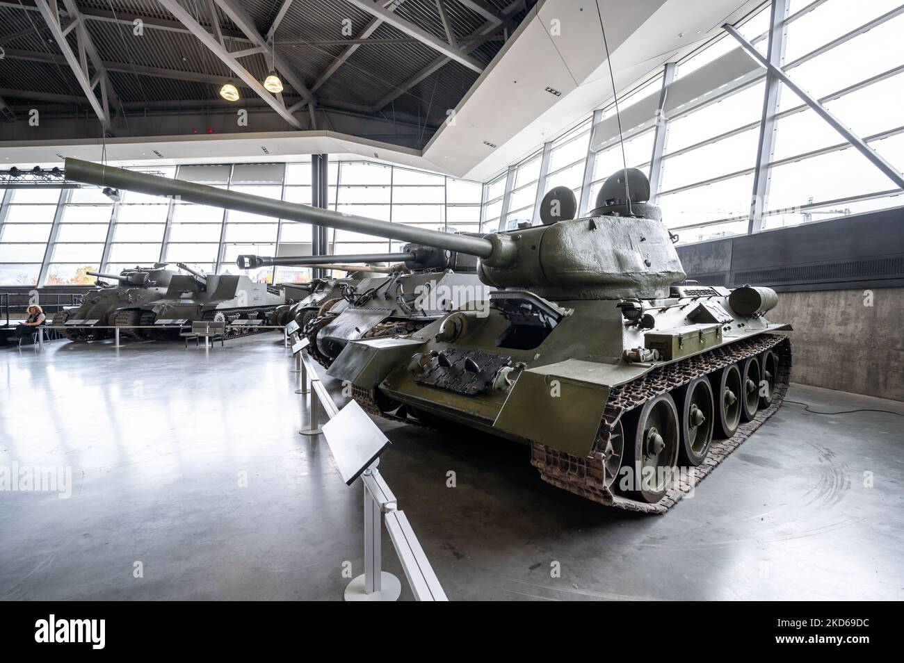 Ottawa, Ontario October 20, 2022 Exhibits of tanks and artillery inside the Canadian War