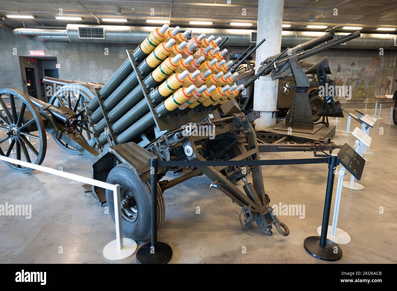 Ottawa, Ontario October 20, 2022 Exhibits of tanks and artillery