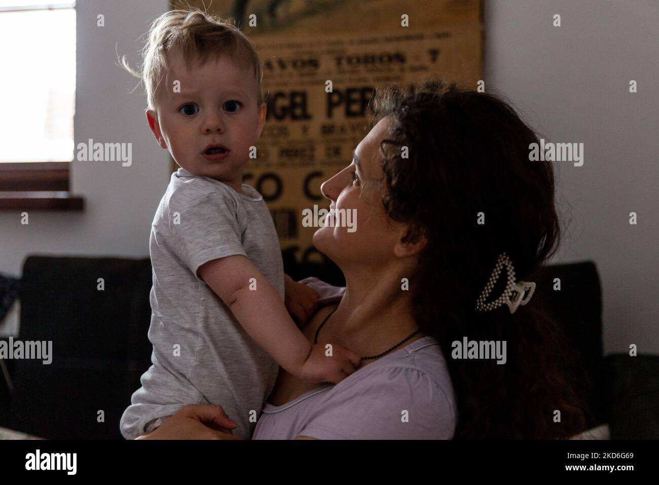 Young ukrainian refugee mother hires stock photography and images Alamy