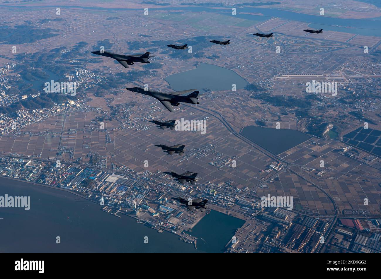 Osan Air Force Base, South Korea. 05th Nov, 2022. U.S. Air Force F16 Fighting Falcon fighter