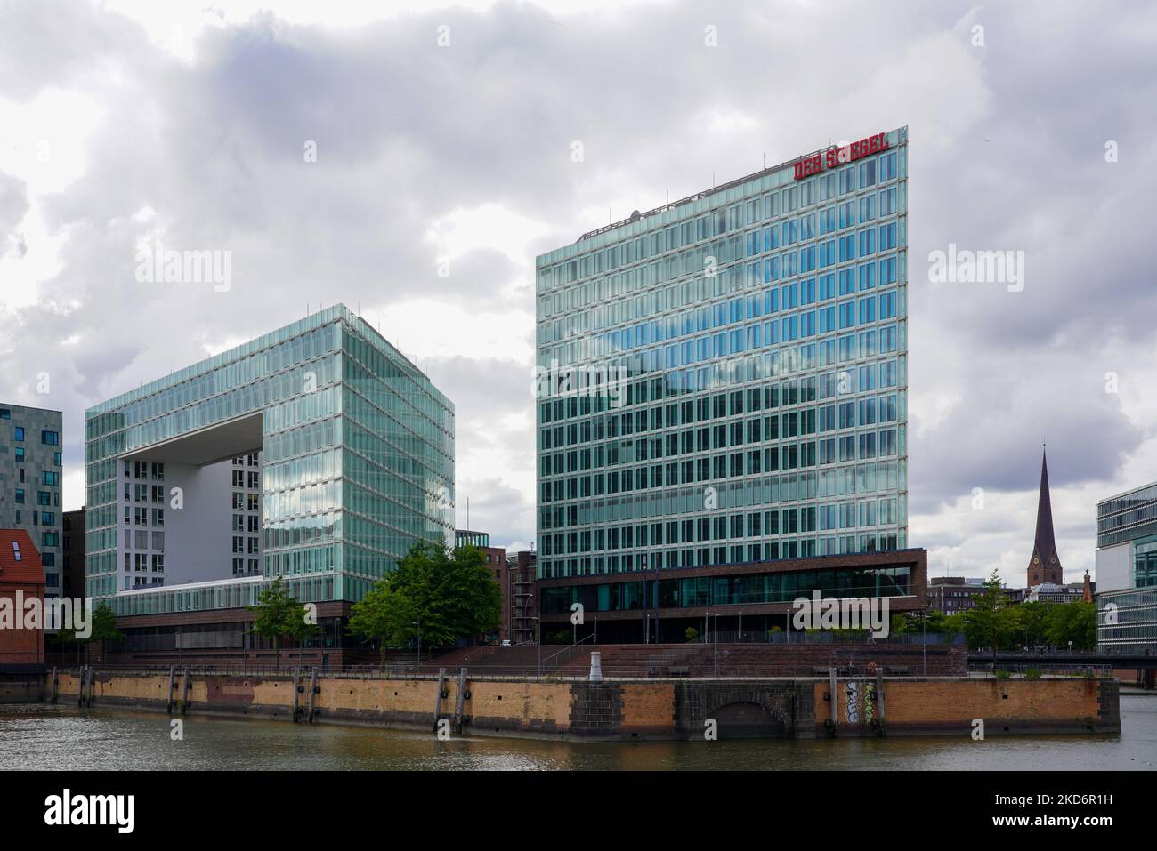 The 13 storey high rise 61 metre office building of the German news The 13 storey high rise 61 metre office building of the German news