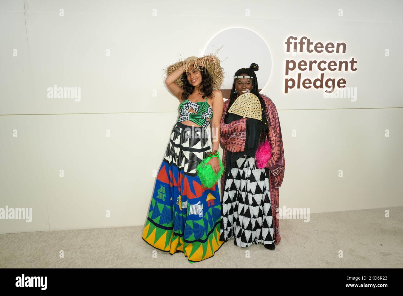 NEW YORK, NEW YORK - APRIL 02: Rosario Dawson and Abrima Erwiah attend
