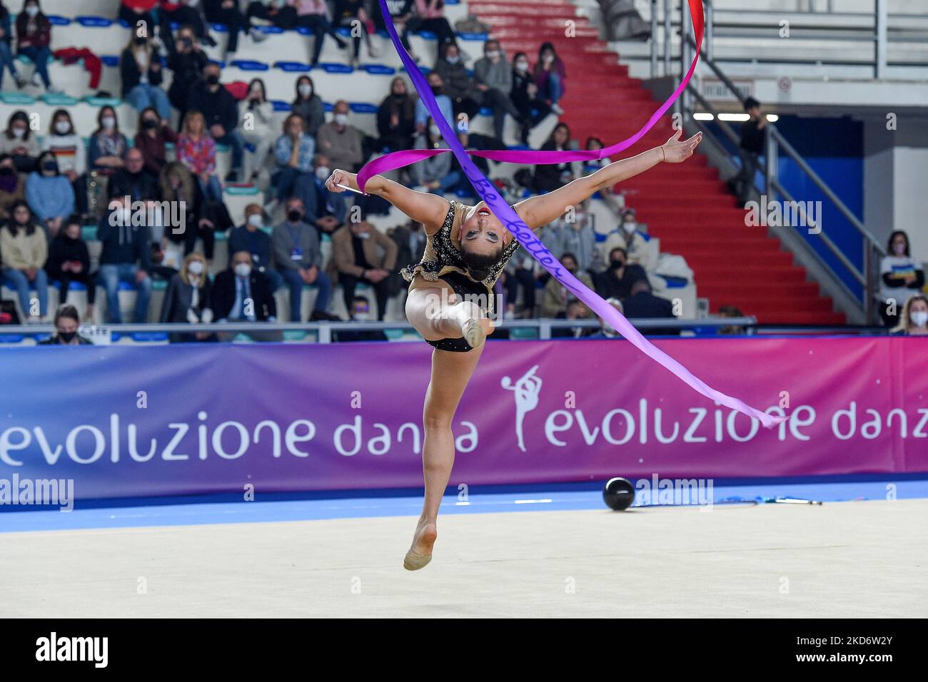 Italian rhythmic gymnast Milena Baldassarri performing for Ginnastica