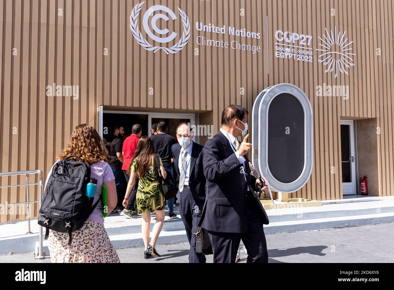 First participants arrive at the COP27 UN Climate Change Conference ...