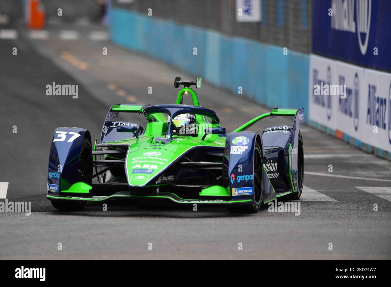 Nick Cassidy of Envision Racing Formula E Team drive his single