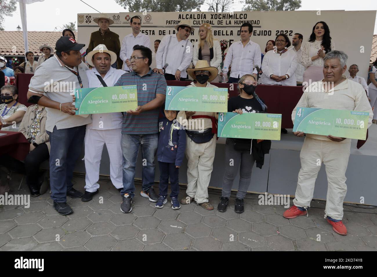 Winners of the Contest of Allegorical Canoes on the occasion of the