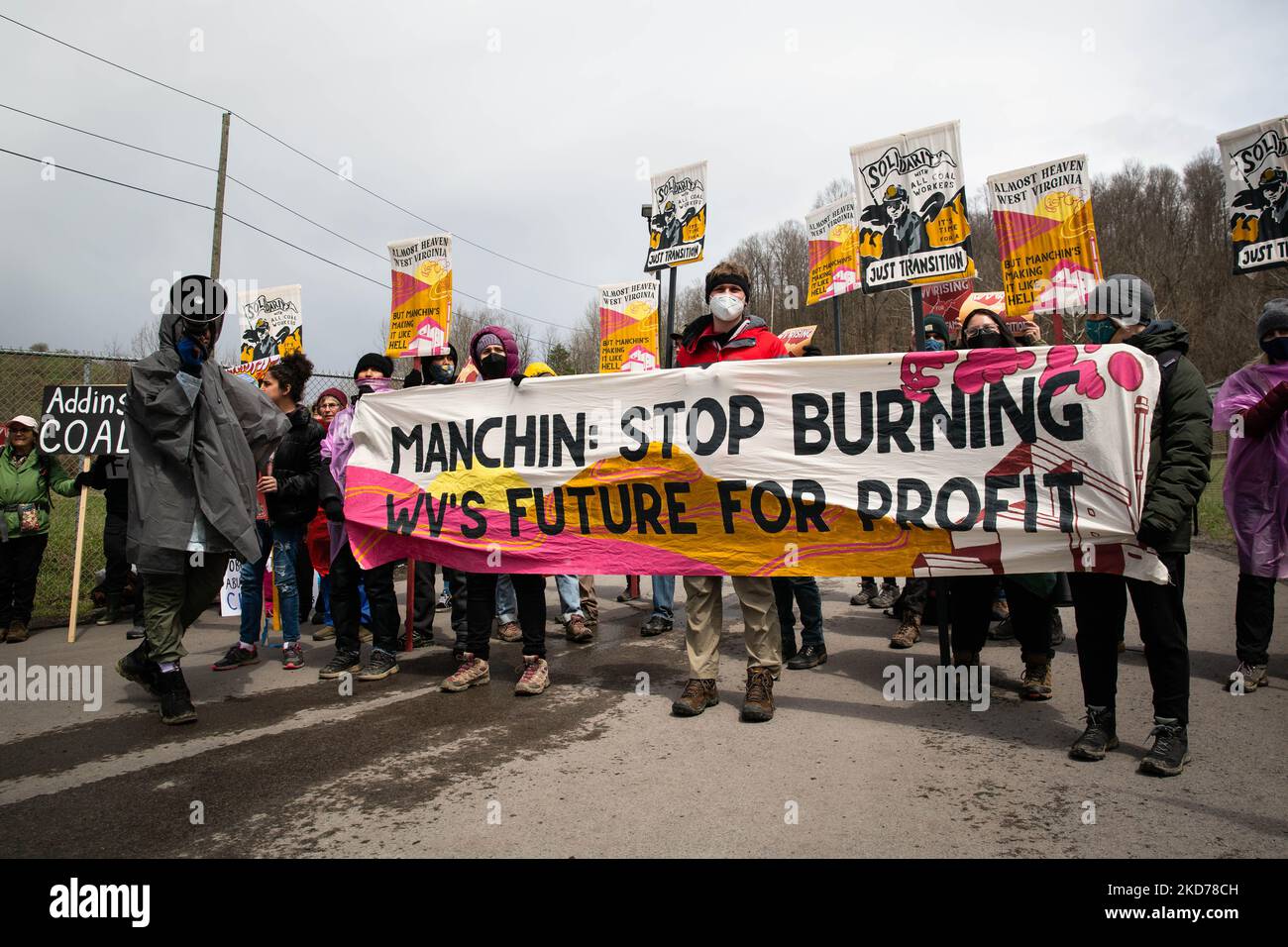 Hundreds of activists blockaded the Grant Town Coal Waste Power Plant