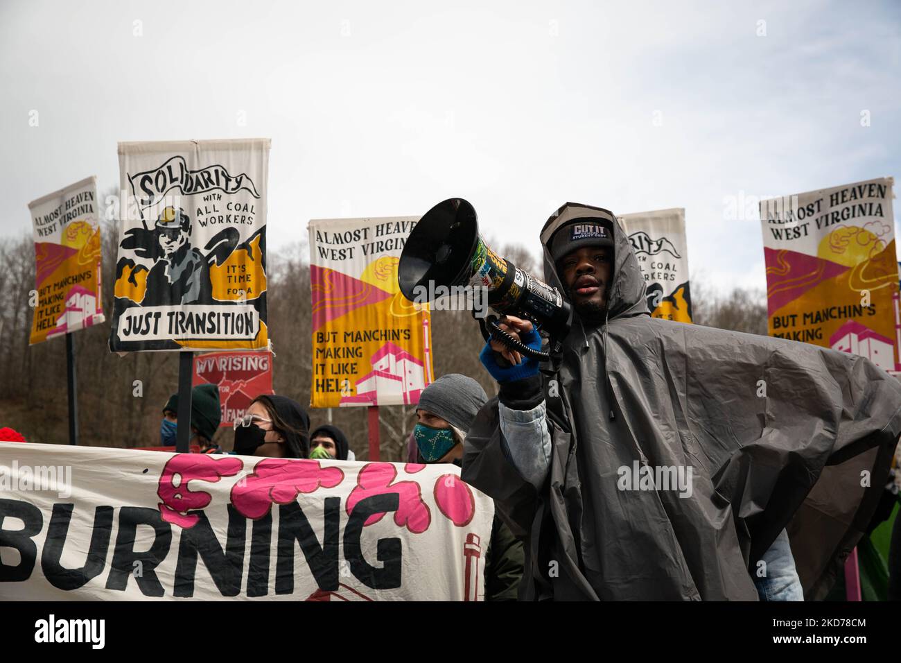 Hundreds of activists blockaded the Grant Town Coal Waste Power Plant