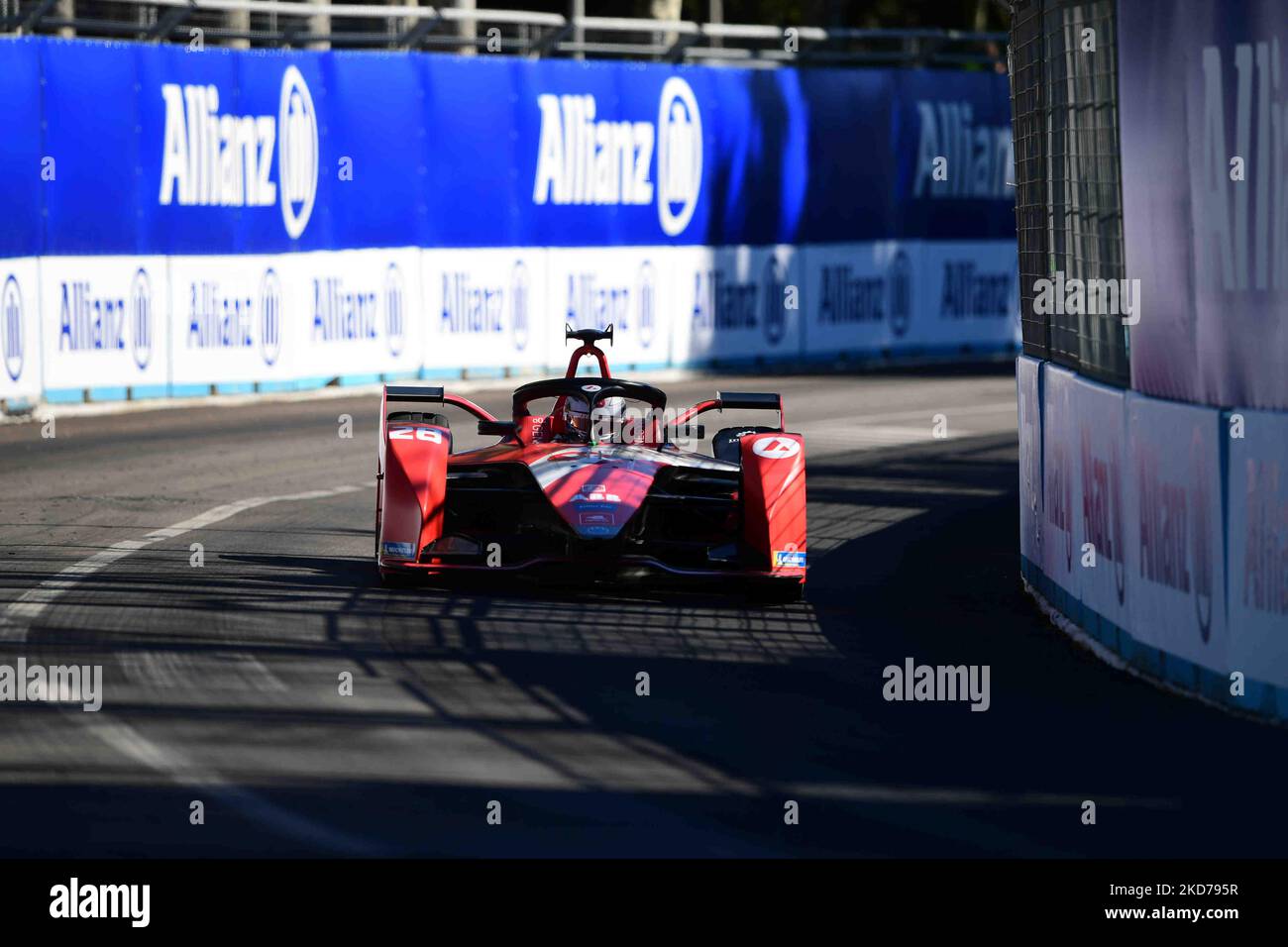 Olivier Askew of Andretti Autosport during qualifying of Day 2 of Rome E-Prix, 5th round of Formula E World Championship in city circuit of Rome, EUR neighborhood Rome, 10 April 2022 (Photo by Andrea Diodato/NurPhoto) Stock Photo