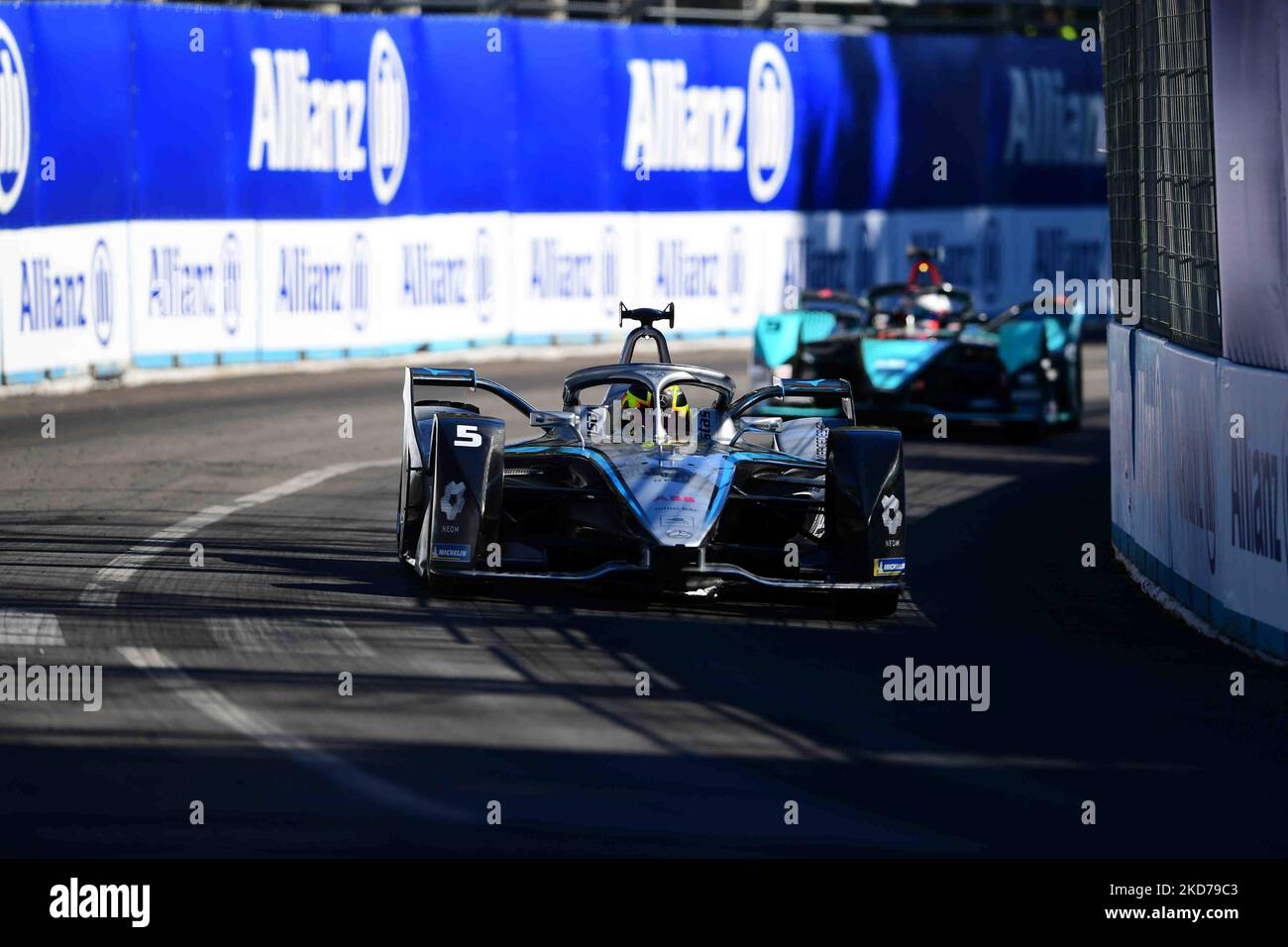 Stoffel Vandoorne of Mercedes-EQ Formula E Team during qualifying of Day 2 of Rome E-Prix, 5th round of Formula E World Championship in city circuit of Rome, EUR neighborhood Rome, 10 April 2022 (Photo by Andrea Diodato/NurPhoto) Stock Photo