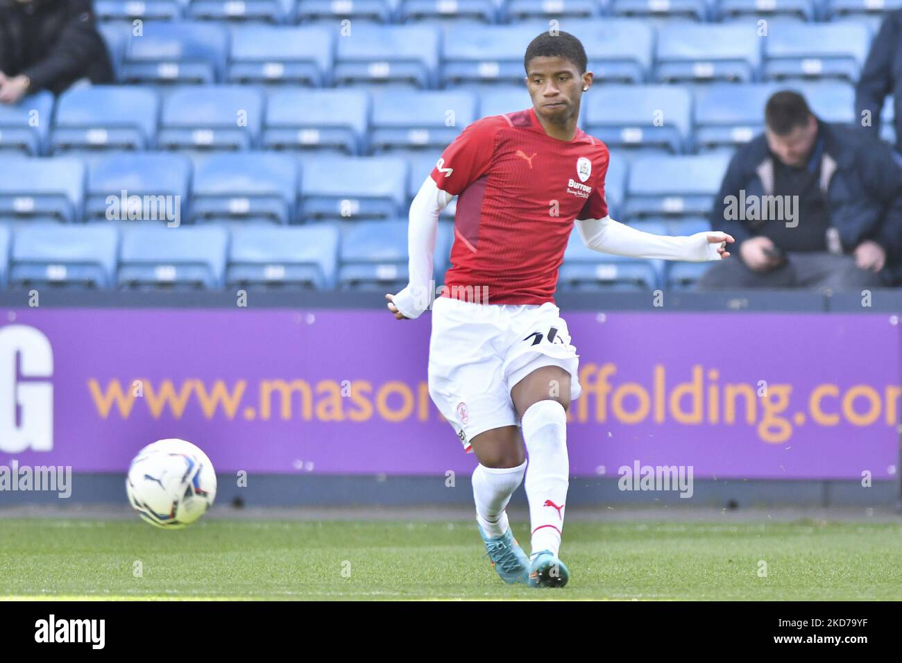 Ivan Remy Remy Vita of Barnsley warming up before the Sky Bet Championship match ...