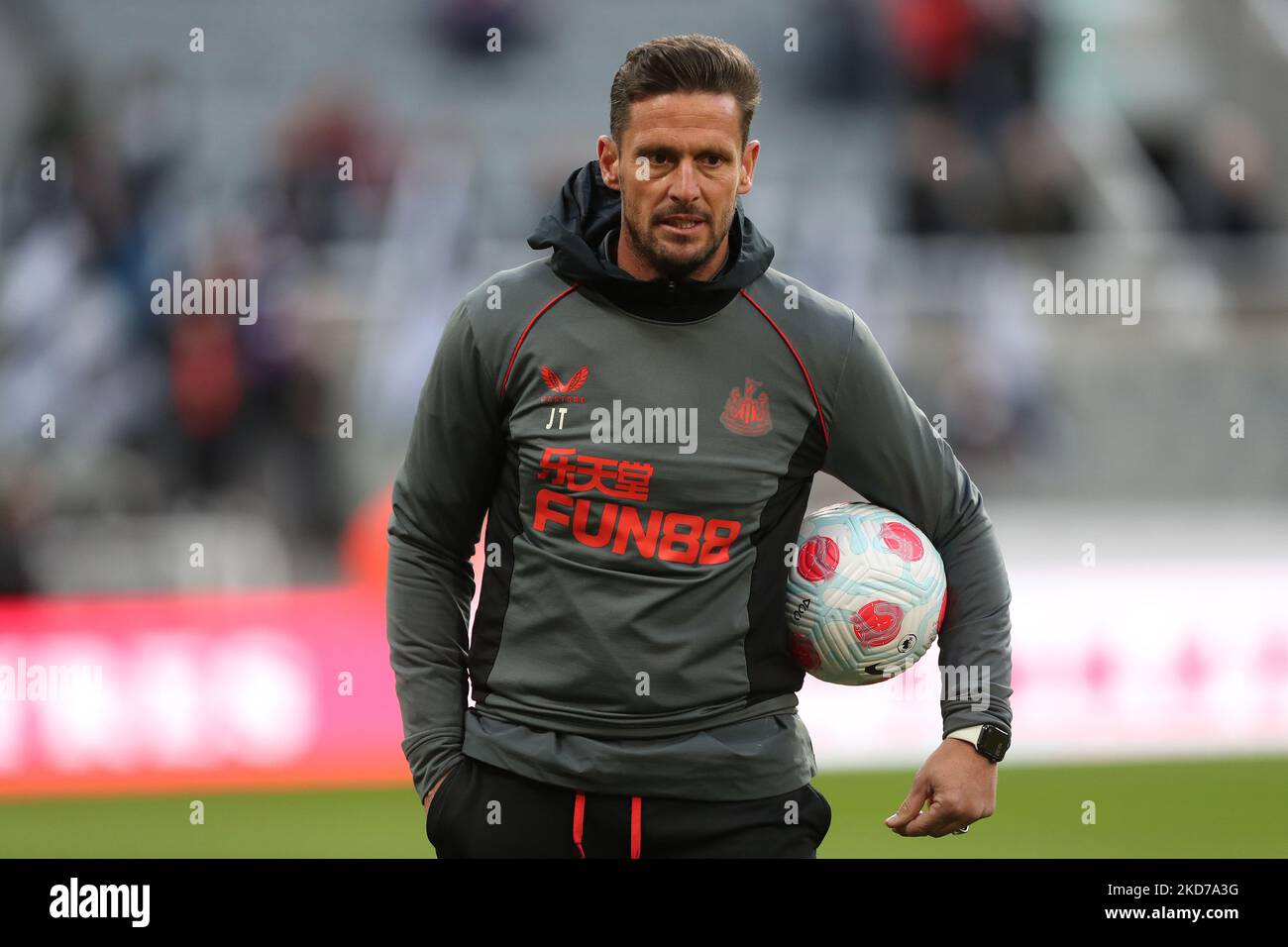 Newcastle United's asistant head coach Jason Tindall during the Premier