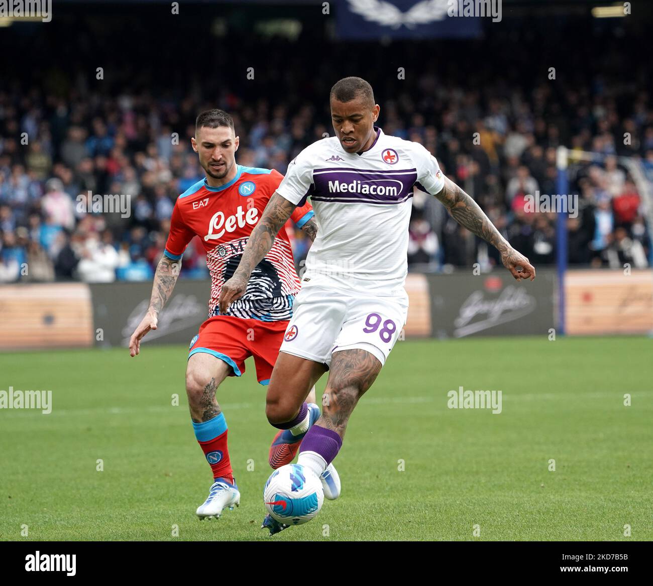 Fiorentina's defender Igor during the Serie A match between Ssc Napoli ...