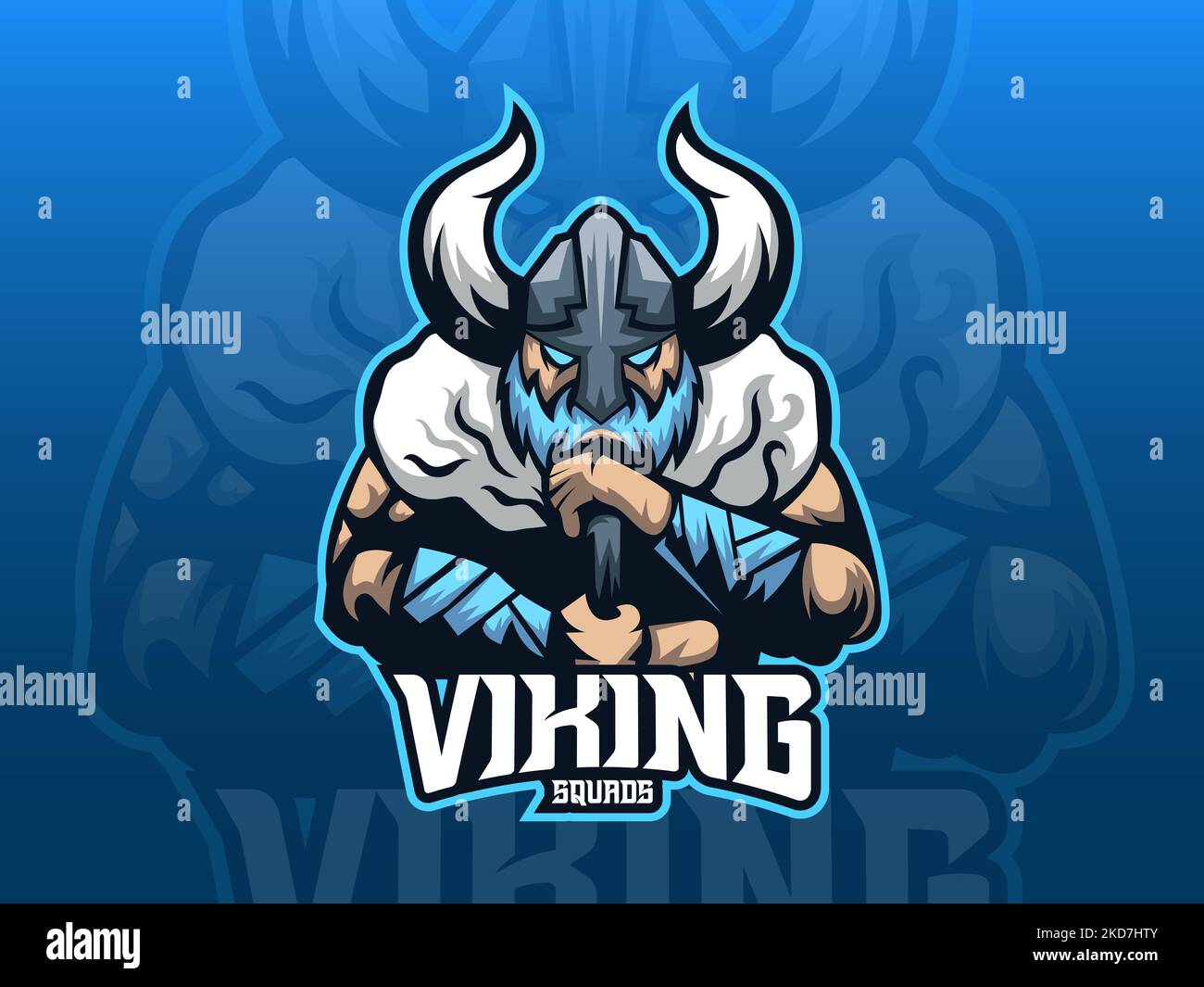 A vector illustration of the professional and unique sports mascot logo