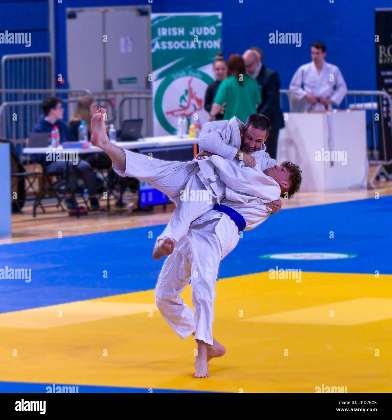 A Judo Competition IJF with fighters at arena Stock Photo Alamy