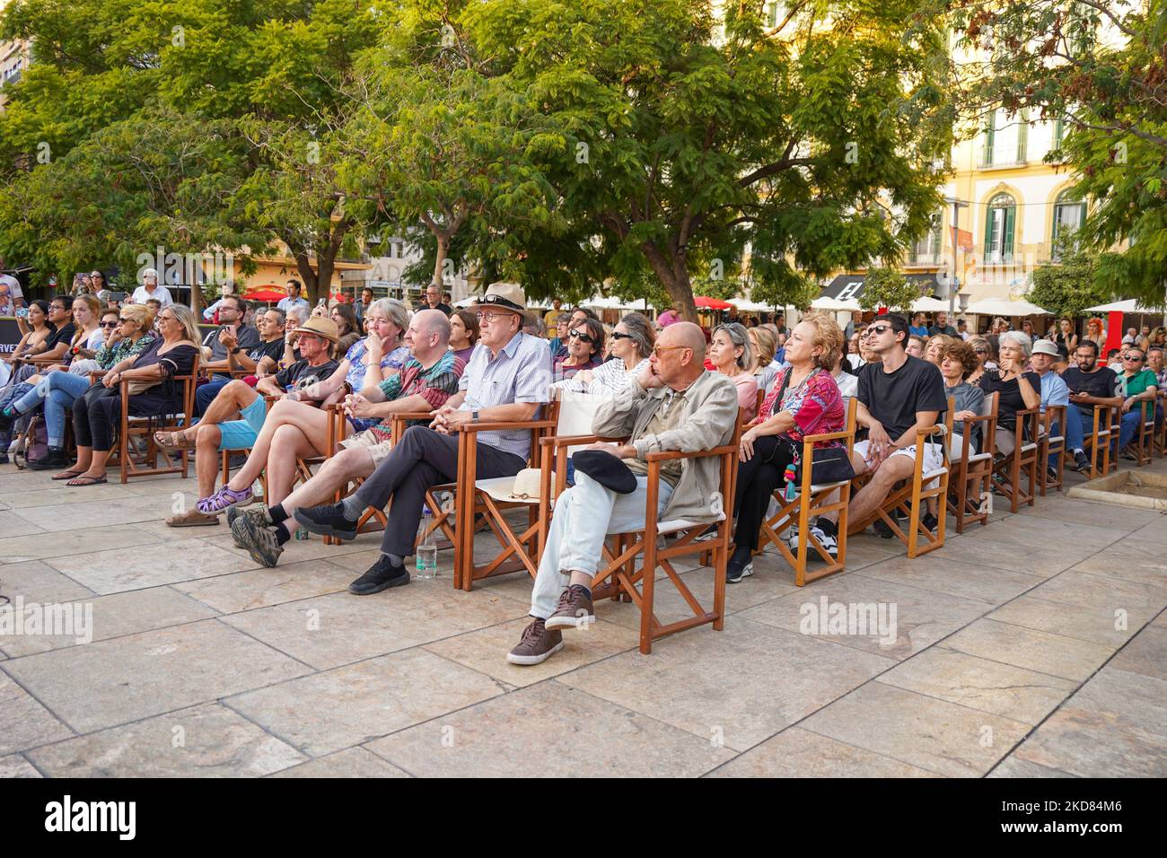 Visitors of Annual jazz festival of Malaga, Jazzabierto. celebrated