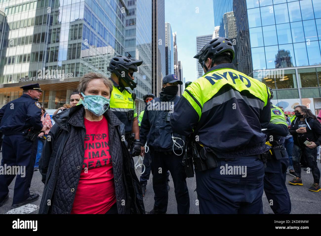 NEW YORK NY USA APRIL 23 2022 Environmental Activist Group 