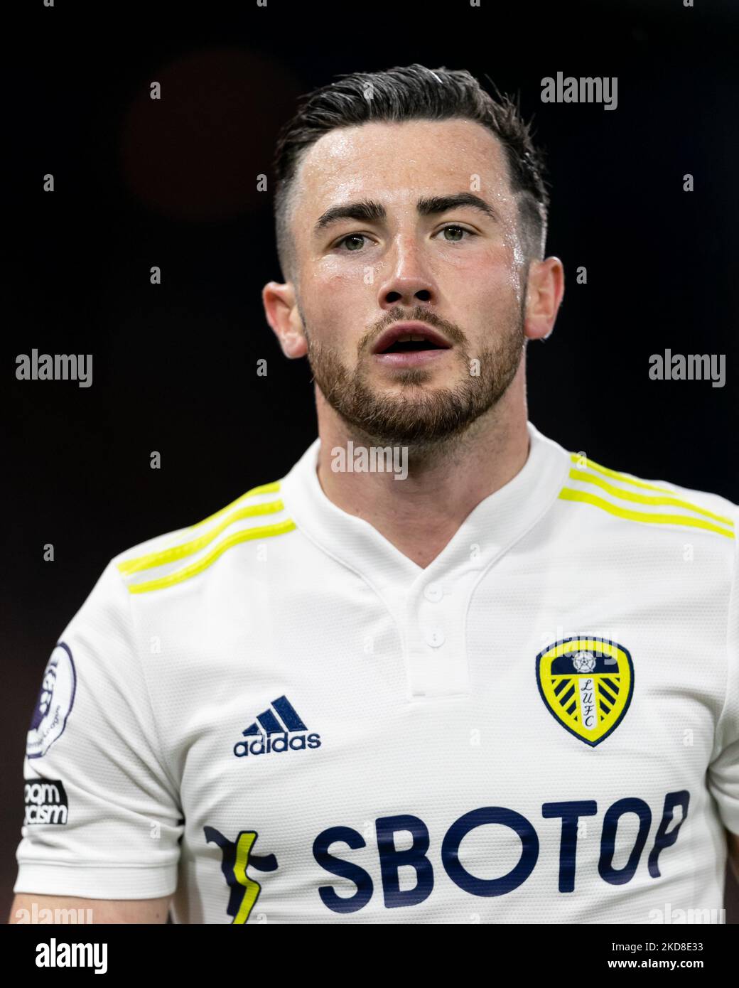 Jack Harrison of Leeds United looks on during the Premier League match