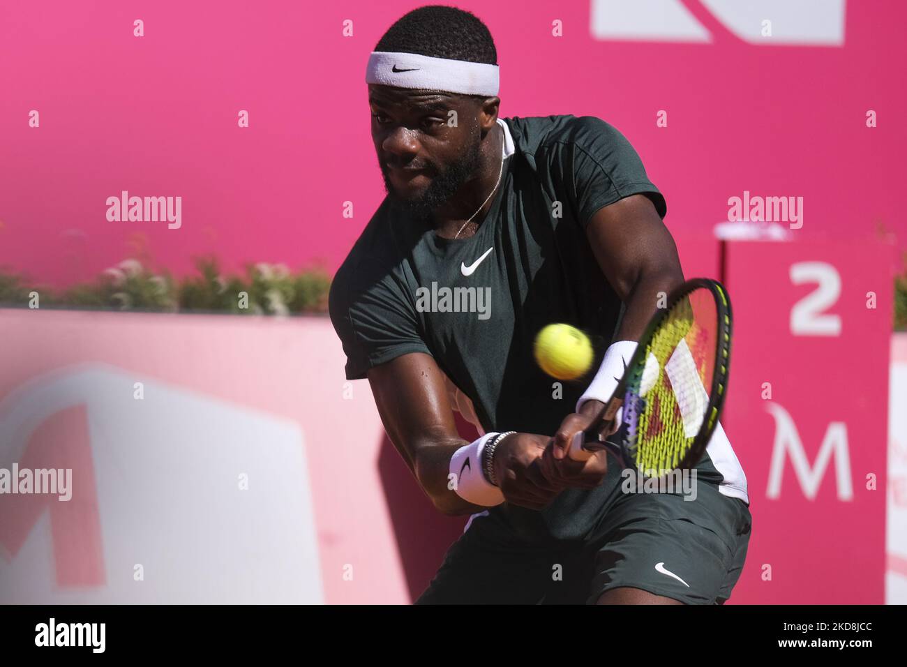 Nuno Borges from Portugal competes against Frances Tiafoe from United  States during the Millennium Estoril Open ATP 250 tennis tournament at  Estoril Tennis Club, Estoril, Portugal on April 27, 2022. (Photo by