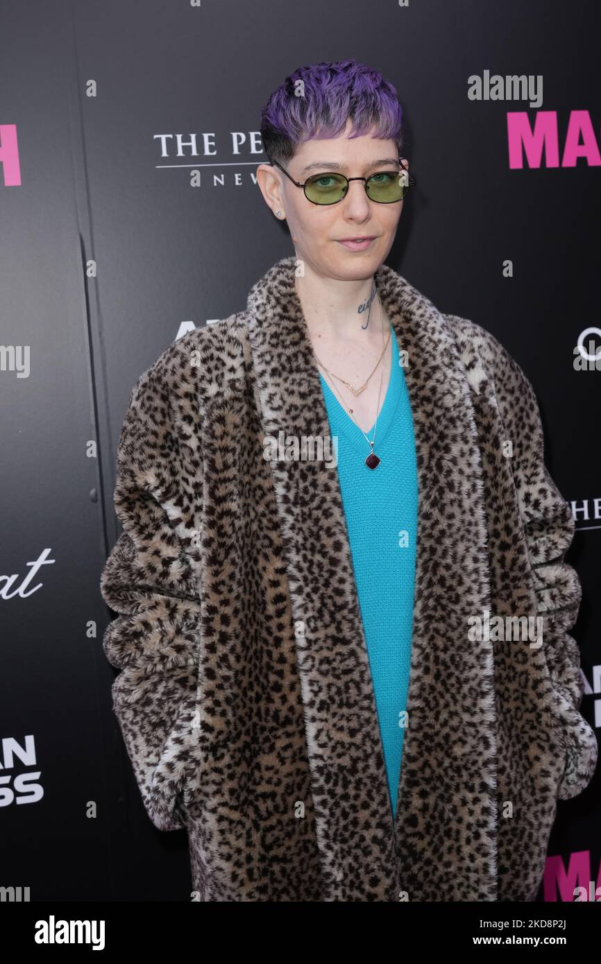 NEW YORK, NEW YORK - APRIL 28: Asia Kate Dillon poses at the opening night of 'MacBeth' on Broadway at The Longacre Theatre on April 28, 2022 in New York City. (Photo by John Nacion/NurPhoto) Stock Photo
