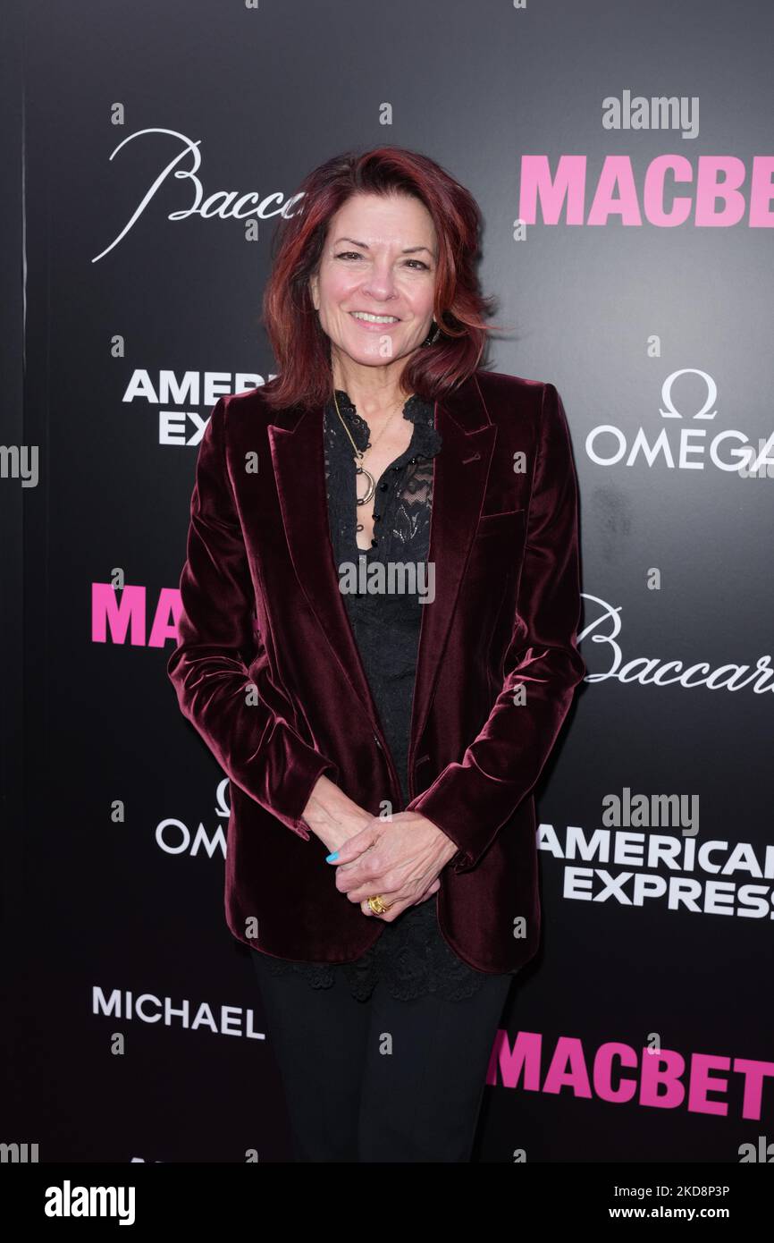 NEW YORK, NEW YORK - APRIL 28: Roxanne Cash pose at the opening night of 'MacBeth' on Broadway at The Longacre Theatre on April 28, 2022 in New York City. (Photo by John Nacion/NurPhoto) Stock Photo