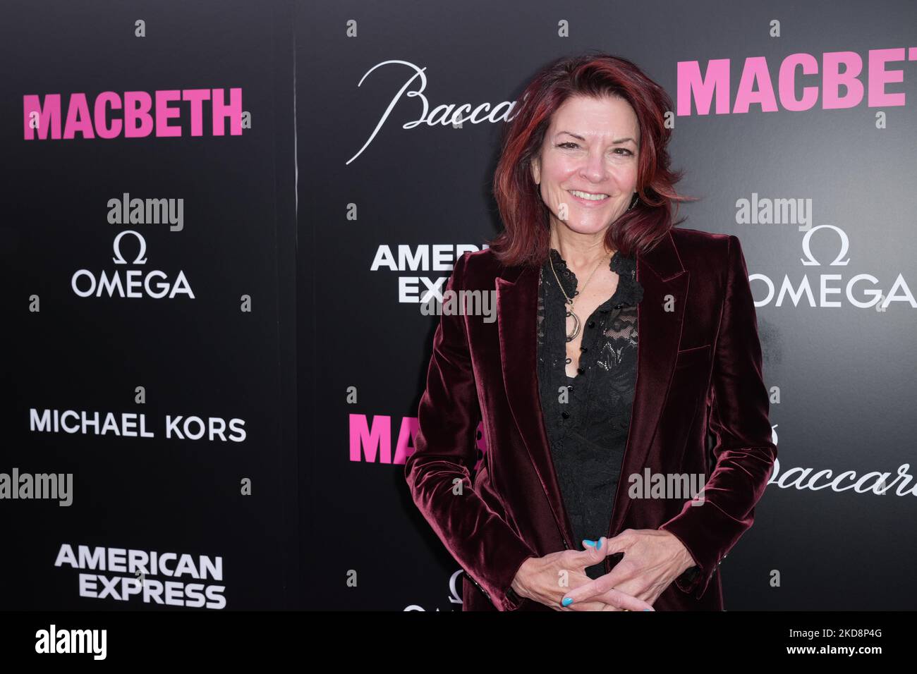 NEW YORK, NEW YORK - APRIL 28: Roxanne Cash pose at the opening night of 'MacBeth' on Broadway at The Longacre Theatre on April 28, 2022 in New York City. (Photo by John Nacion/NurPhoto) Stock Photo