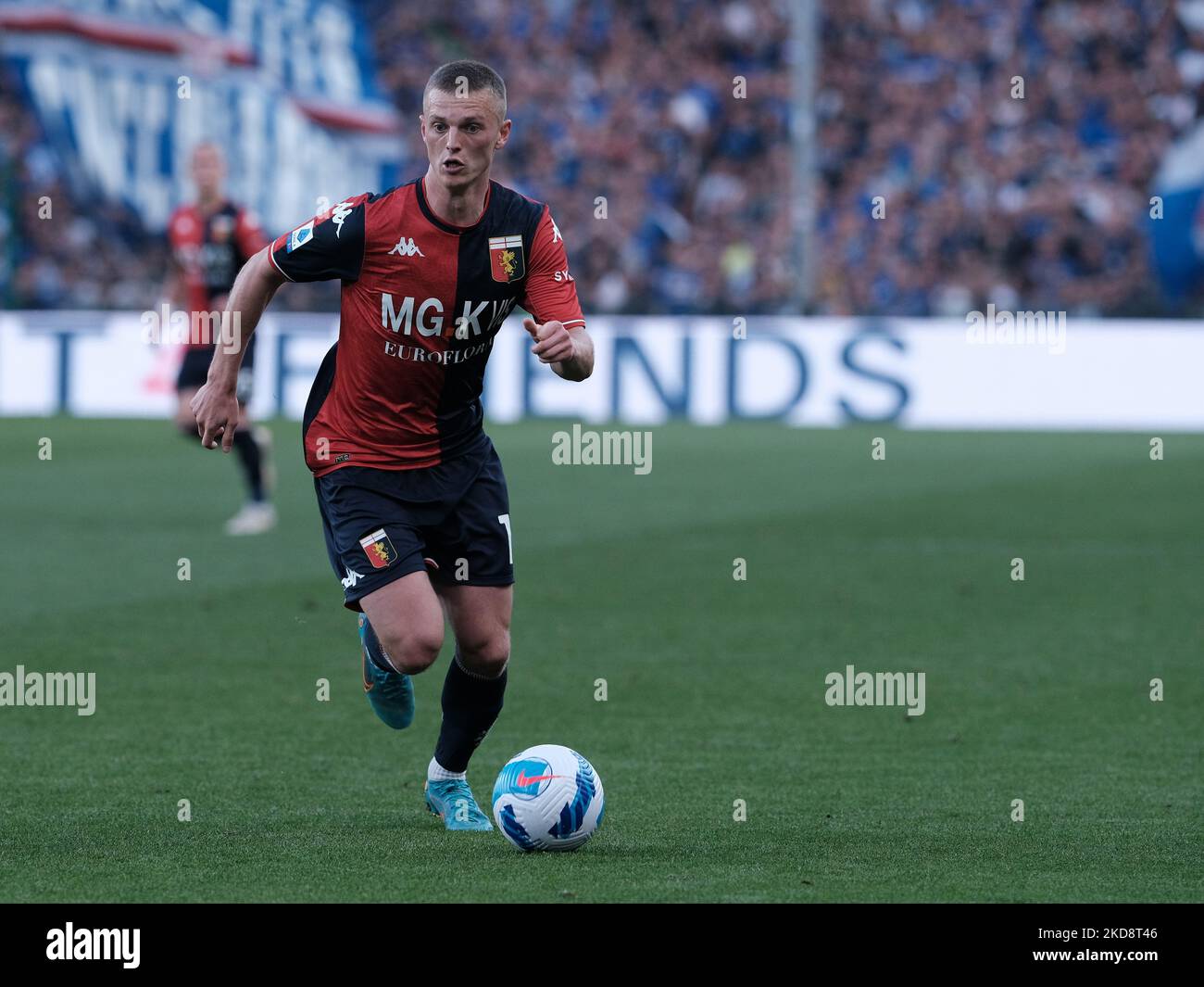 Albert Gudmundsson of Genoa CFC looks on during the Serie A football match  between Genoa CFC and AS Roma Stock Photo - Alamy