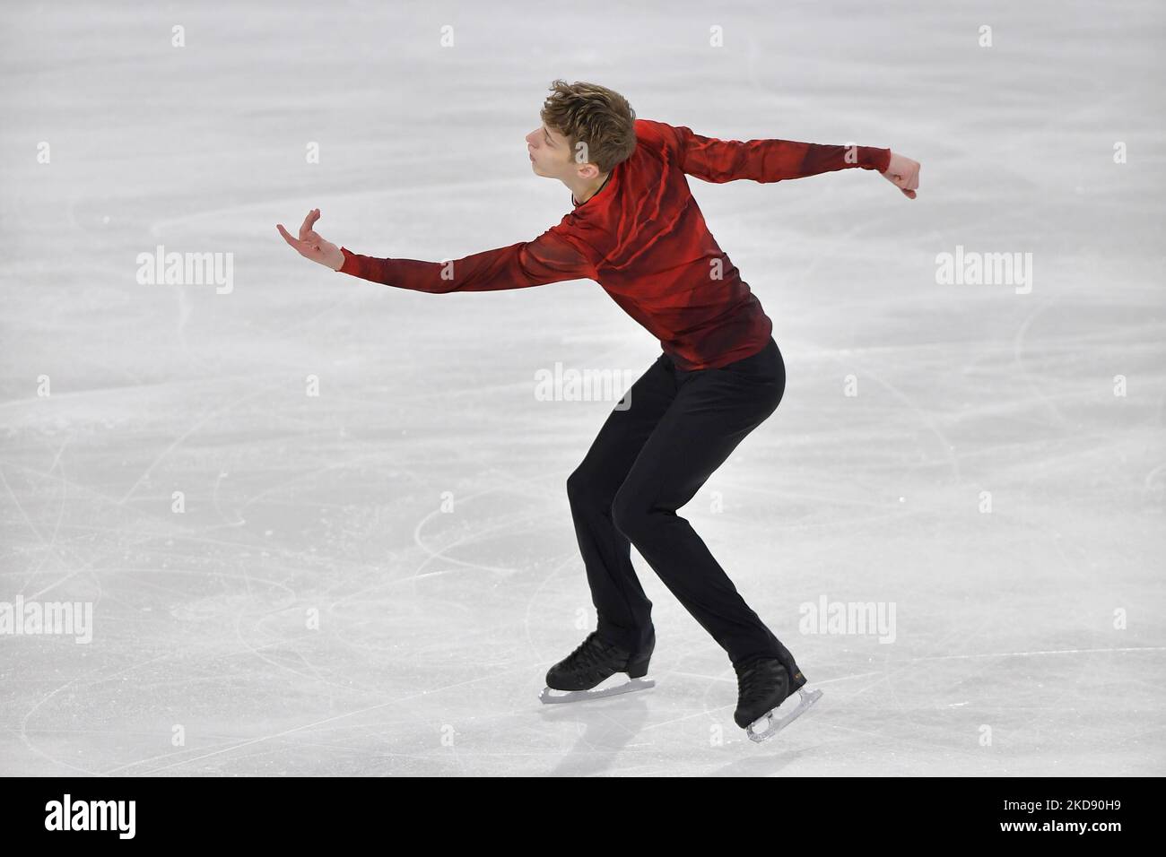 Mihhail SELEVKO (EST), during Men Free Skating, at the ISU Grand Prix