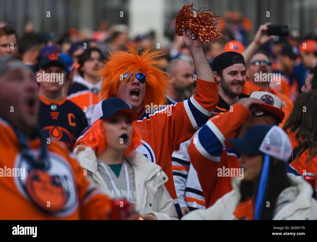 2022 edmonton oilers stanley cup playoffs logo hires stock photography