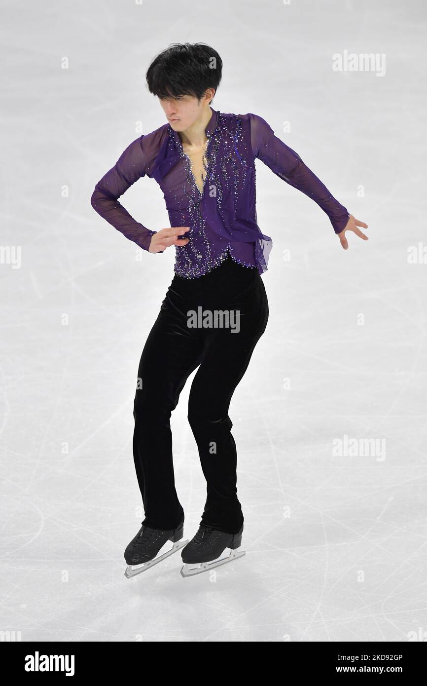 SOTA YAMAMOTO (JPN), during Men Free Skating, at the ISU Grand Prix of Figure Skating - Grand Prix de France 2022, at Angers Ice Parc, on November 5, 2022 in Angers, France. Credit: Raniero Corbelletti/AFLO/Alamy Live News Stock Photo