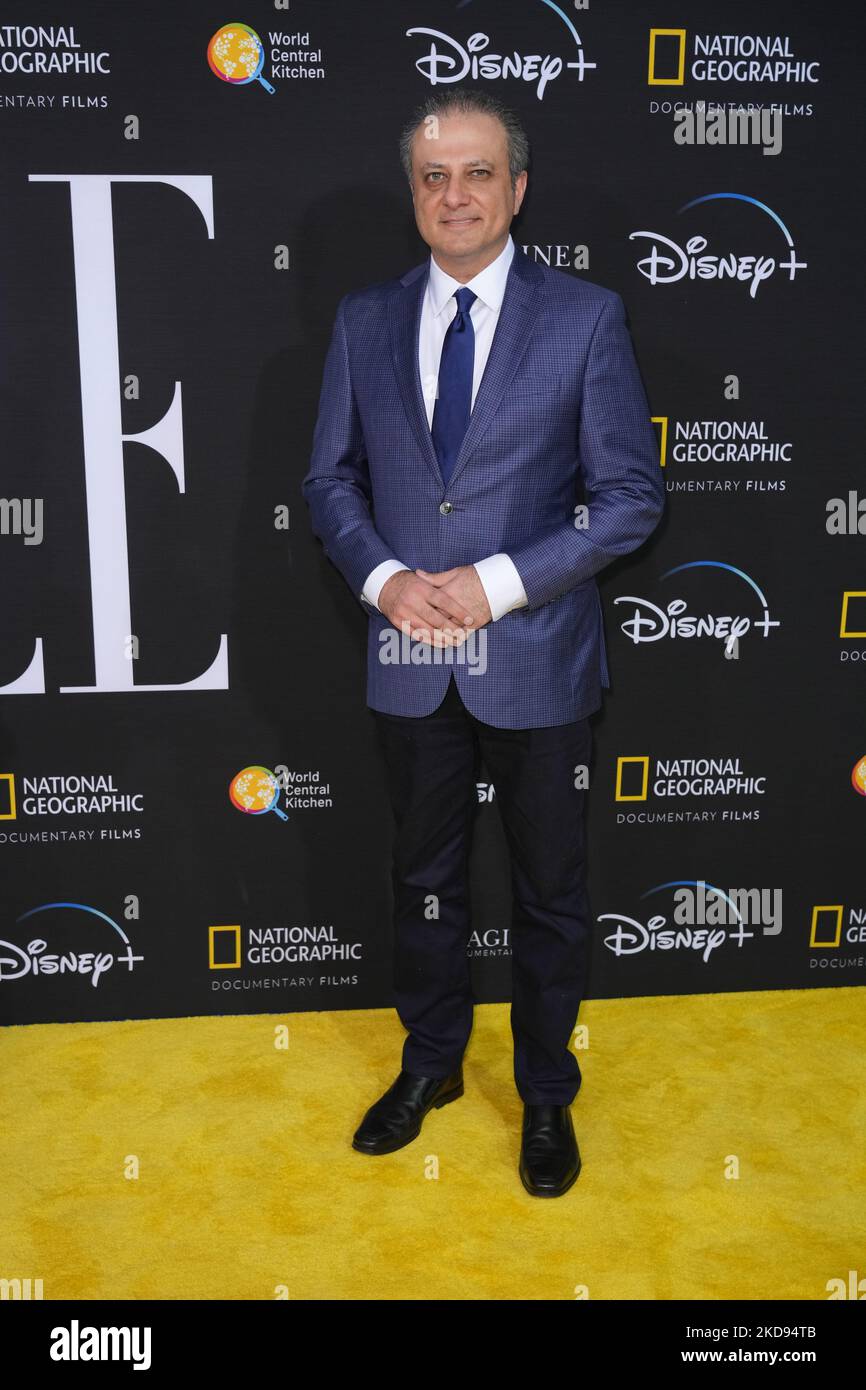 NEW YORK, NEW YORK - MAY 03: Preet Bharara attends National Geographic Documentary Films' WE FEED PEOPLE New York Premiere at SVA Theater on May 03, 2022 in New York City. We Feed People streams on Disney+ on May 27. (Photo by John Nacion/NurPhoto) Stock Photo