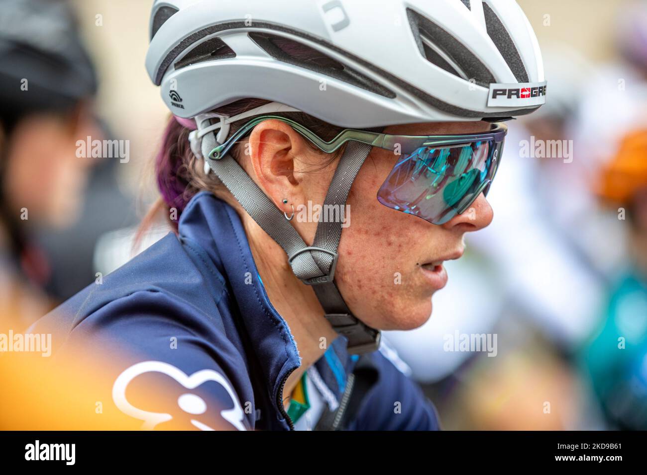 ALBSTADT, GERMANY – MAY 06, 2022: MCCONNELL Rebecca before XCC race start in Albstadt World Cup (Photo by Javier Martínez de la Puente/NurPhoto) Stock Photo