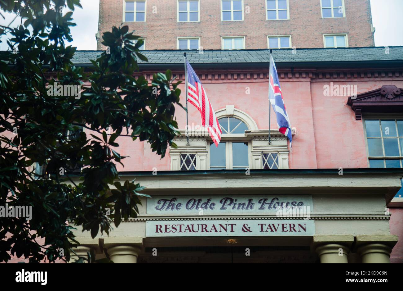 The Olde Pink House restaurant on Abercorn Street, Savannah,