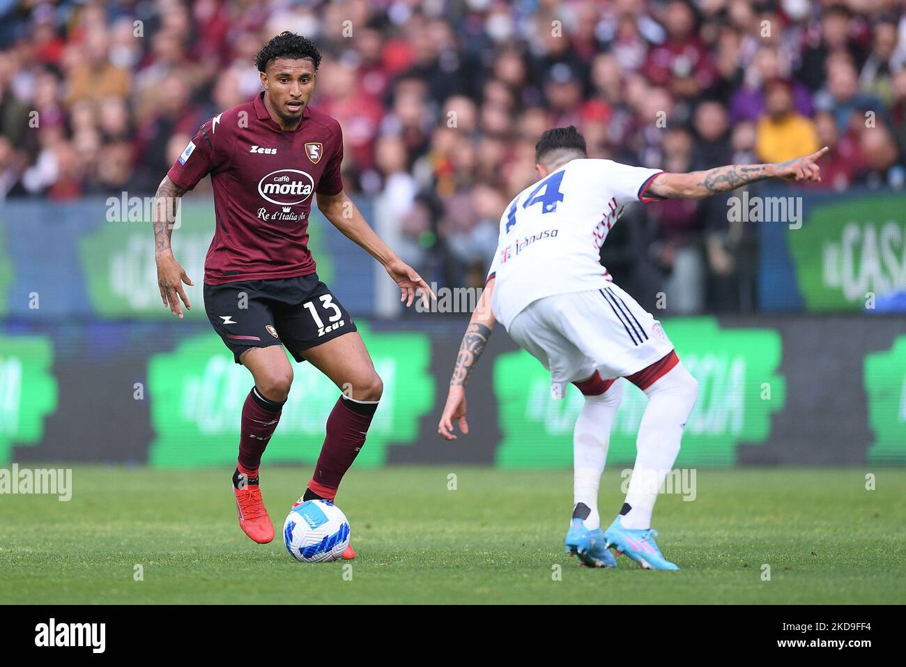 Alessandro Deiola of Cagliari in action during the Serie A match