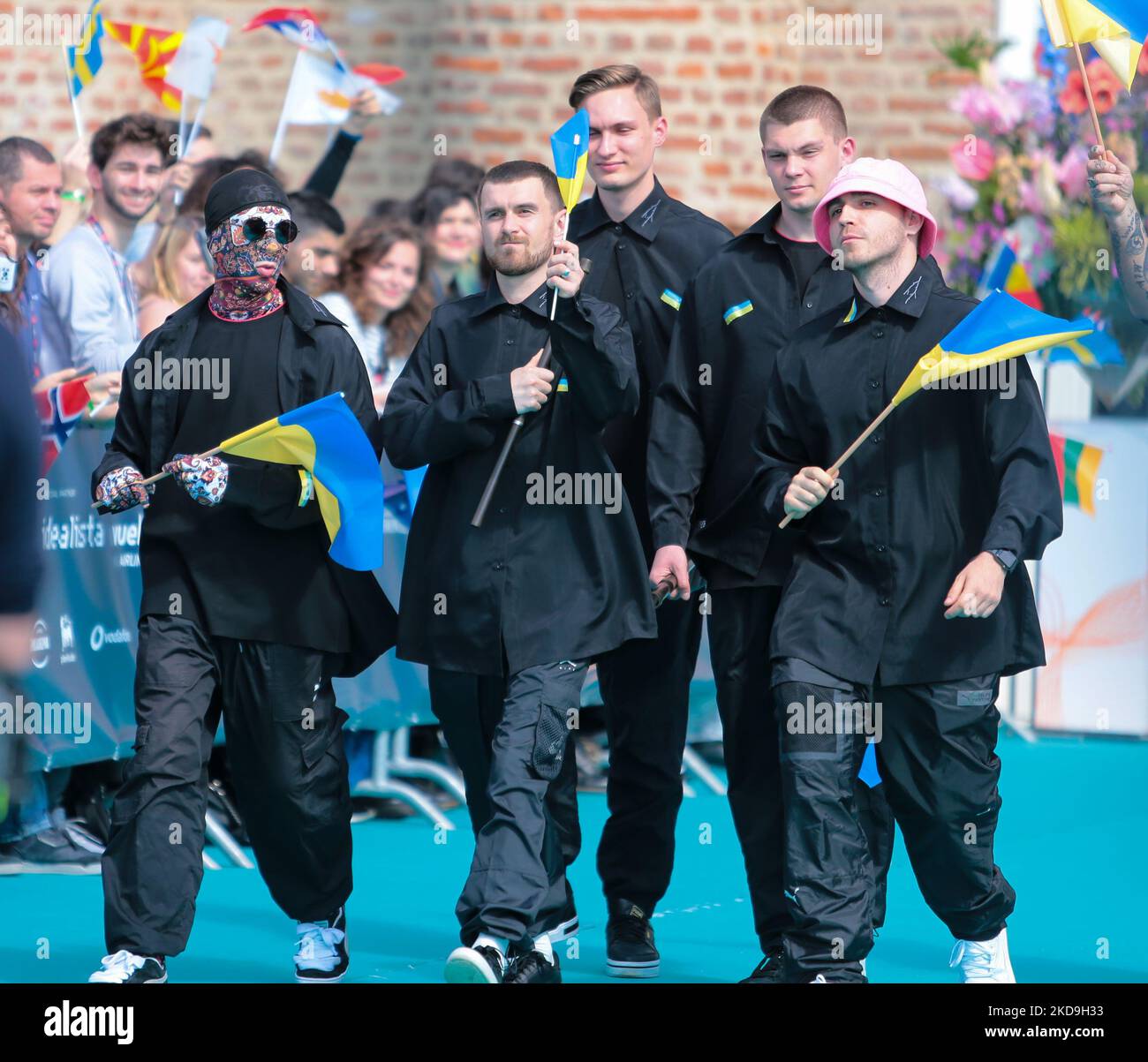 Kalush Orchestra (Stefania) Ukraine during the Turquoise carpet opening