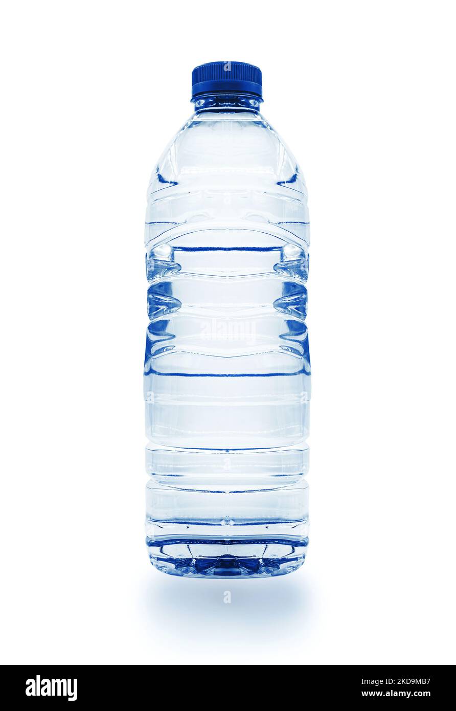 plastic bottle of pure still water, isolated Stock Photo