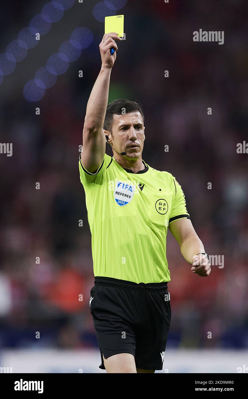 Referee Cesar Soto Grado during the La Liga Santander match between