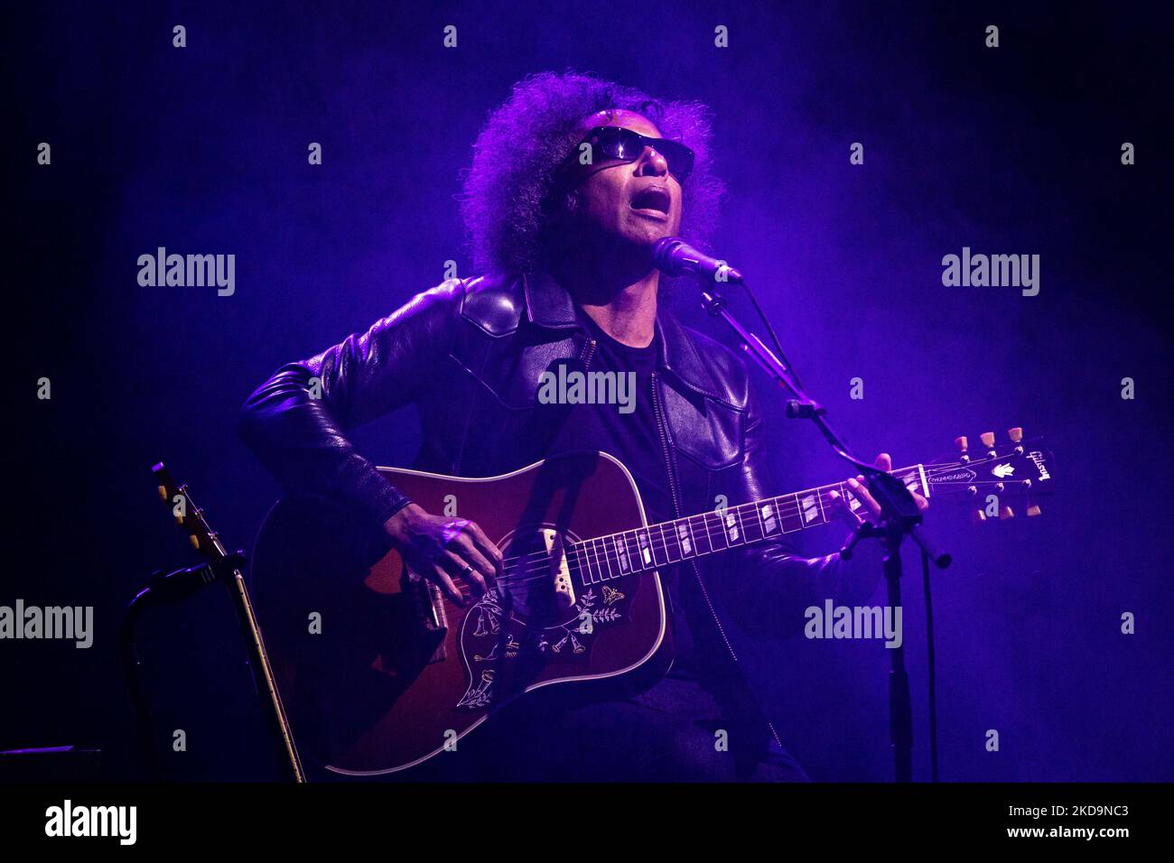 American musician - best known as the current co-lead vocalist and rhythm guitarist for the rock band Alice in Chains - William DuVall in concert at Santeria, Milano, Italy, on May 10 2022. He joined Alice in Chains in 2006, replacing the band's original lead singer, Layne Staley, who died in 2002, and shares vocal duties with guitarist/vocalist Jerry Cantrell. DuVall has recorded three albums with the band: 2009's Black Gives Way to Blue, 2013's The Devil Put Dinosaurs Here, and 2018's Rainier Fog.[3] DuVall won an ASCAP Pop Music Award for co-writing the song 'I Know' for Dionne Farris in 19 Stock Photo