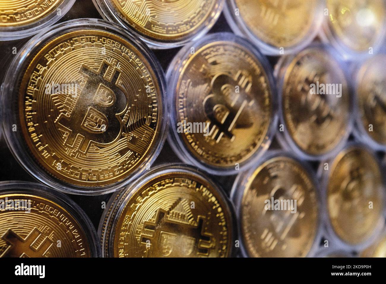 Bitcoin offices in Istanbul, Turkey seen on 13 October 13, 2021. Bitcoin  gained value and reached the level of $ 57,000. (Photo by Erhan  Demirtas/NurPhoto Stock Photo - Alamy