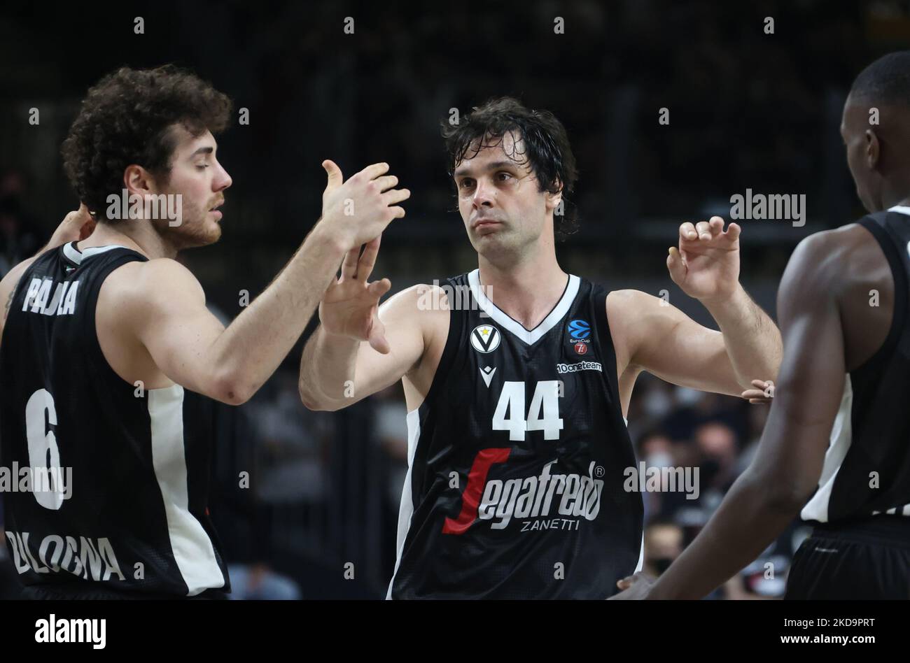 Milos Teodosic #44 of Virtus Segafredo Bologna reacts during LBA Lega Basket  A Finals 2023 Game