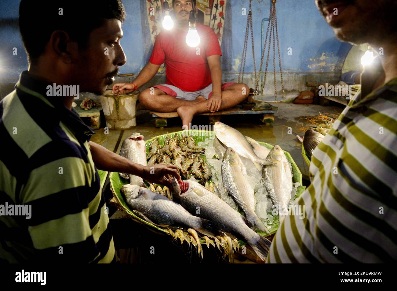 A wholesale fish market in Kolkata, India, 12 May, 2022. Retail Inflation Surges To 7.79 In