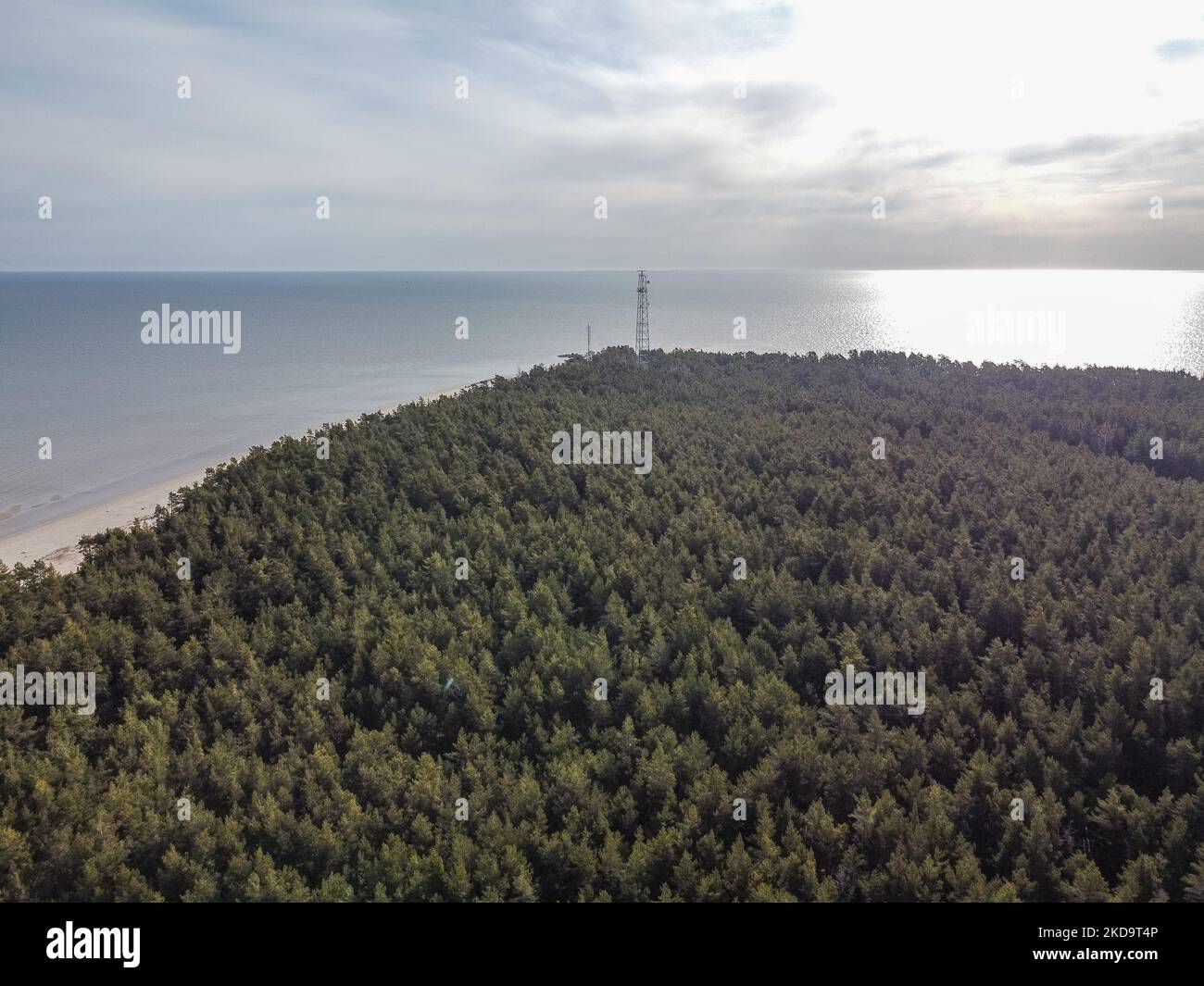General aerial view of the Cape Kolka area is seen in Kolka, Latvia, on ...