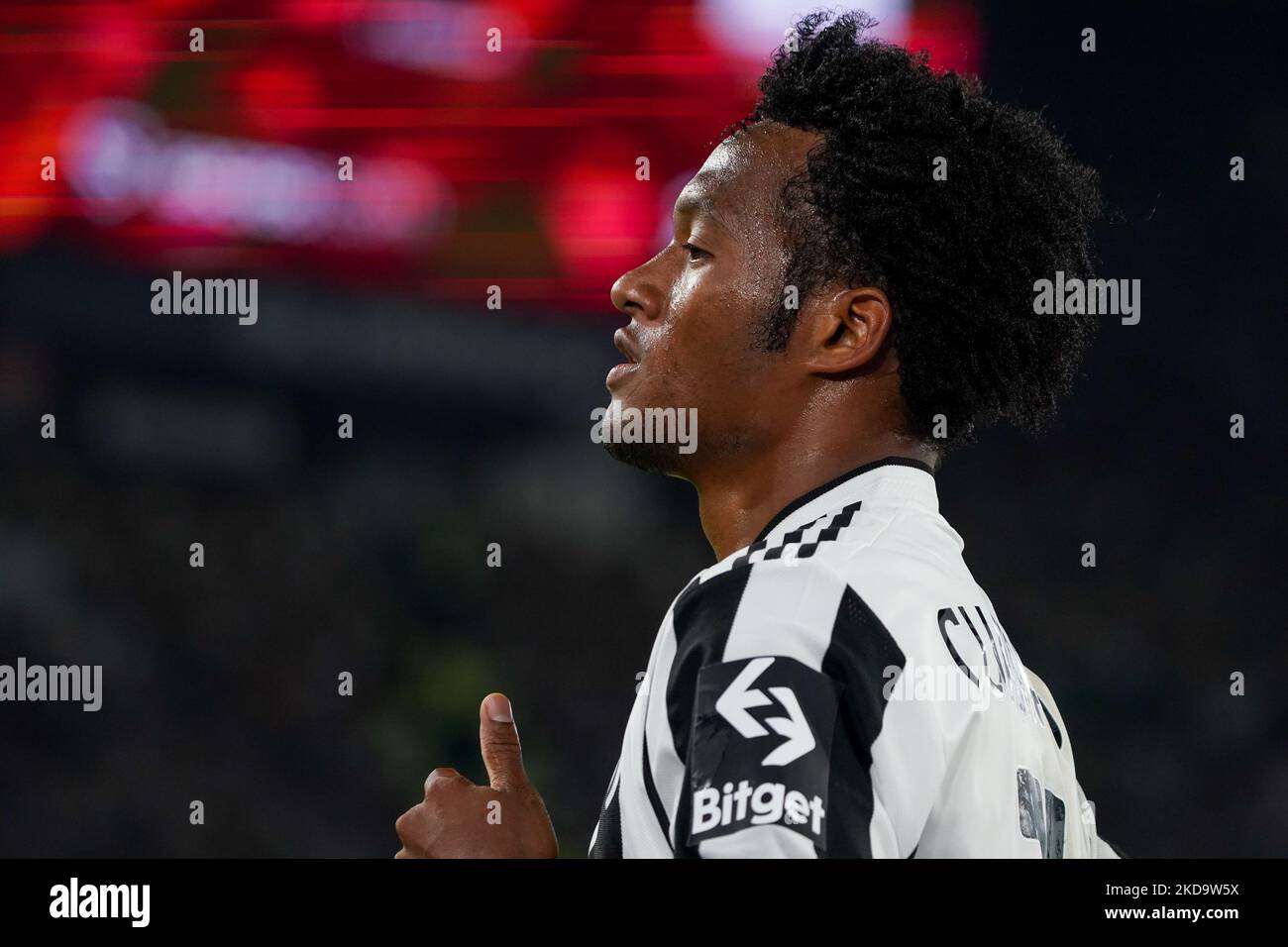 Juan Cuadrado of Juventus Fc during FC Juventus against FC Internazionale,Coppa Italia Final, at Stadio Olimpico on May 11th, 2022. (Photo by Alessio Morgese/NurPhoto) Stock Photo