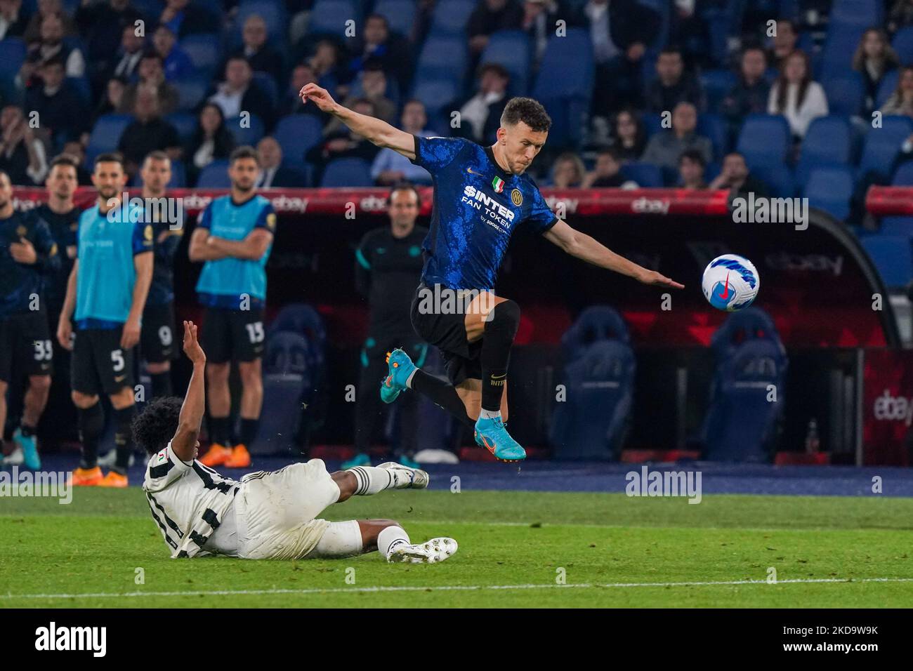 Ivan Perisic of Fc Internazionale during FC Juventus against FC Internazionale,Coppa Italia Final, at Stadio Olimpico on May 11th, 2022. (Photo by Alessio Morgese/NurPhoto) Stock Photo