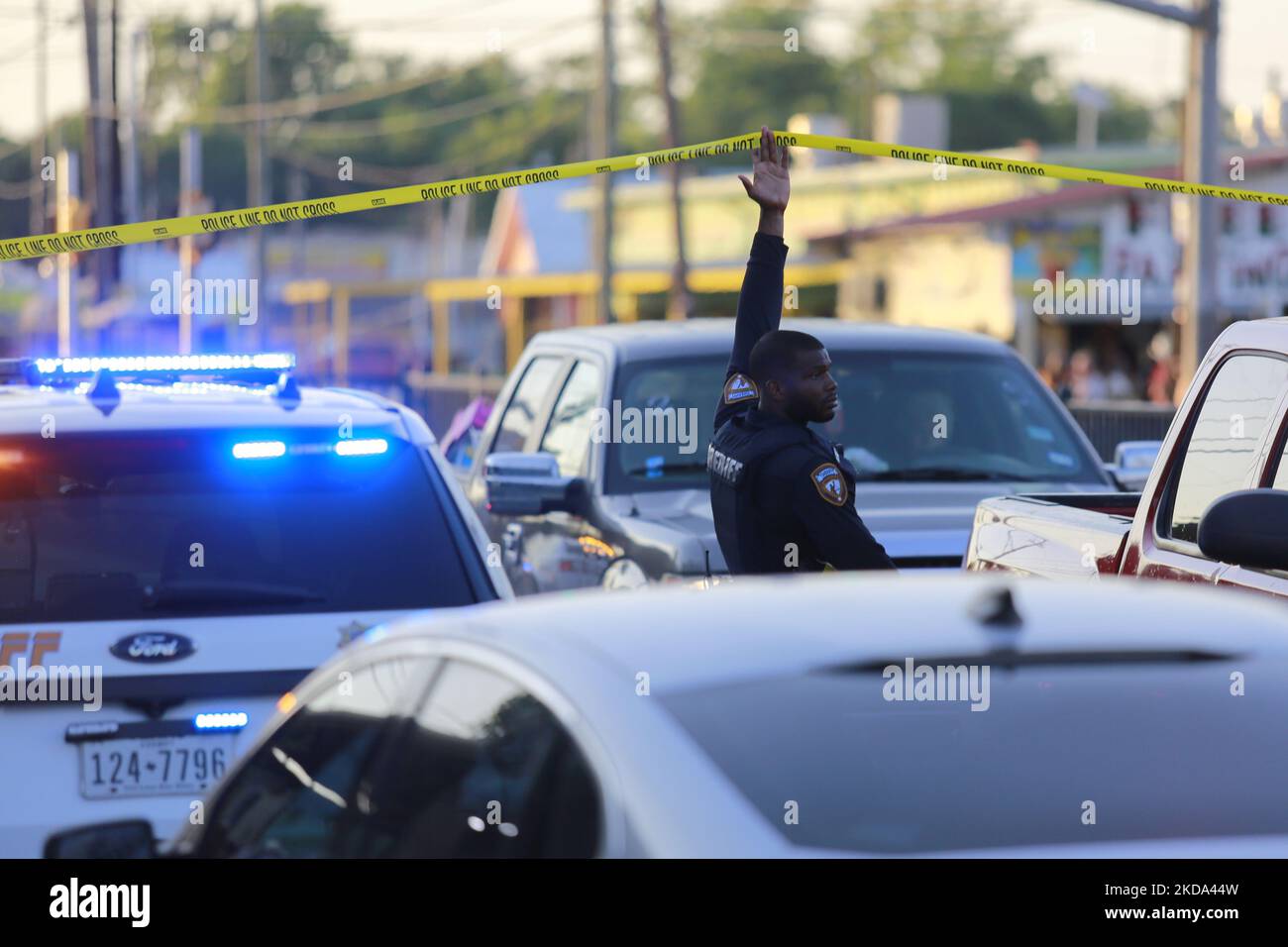 A shooting took place at a busy market in Houston, Texas, Sunday, May