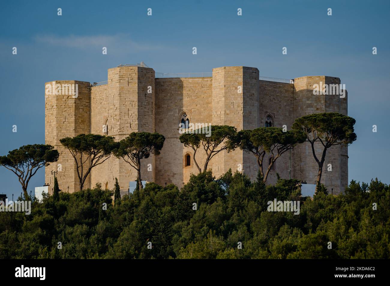 Castel del Monte before the Gucci high fashion show in Andria on May 16,  2022. The Castel del Monte Frederick manor hosted the ideal high fashion  catwalk with light effects and videomapping