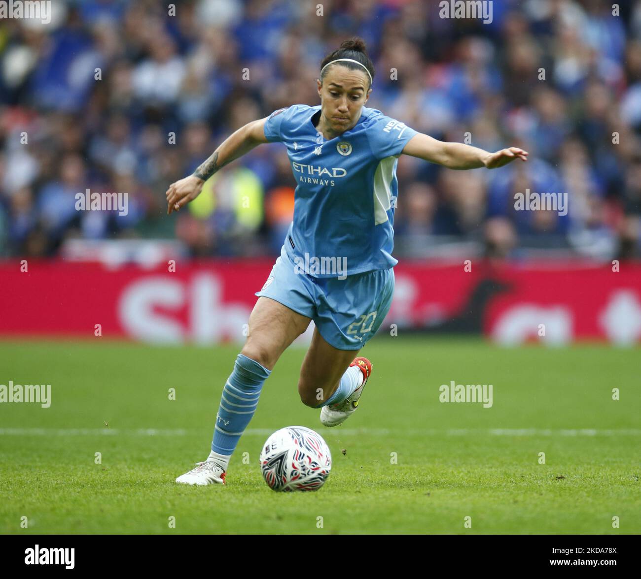 LONDON, ENGLAND - MAY 15:Lucy Bronze of Manchester City WFC during 