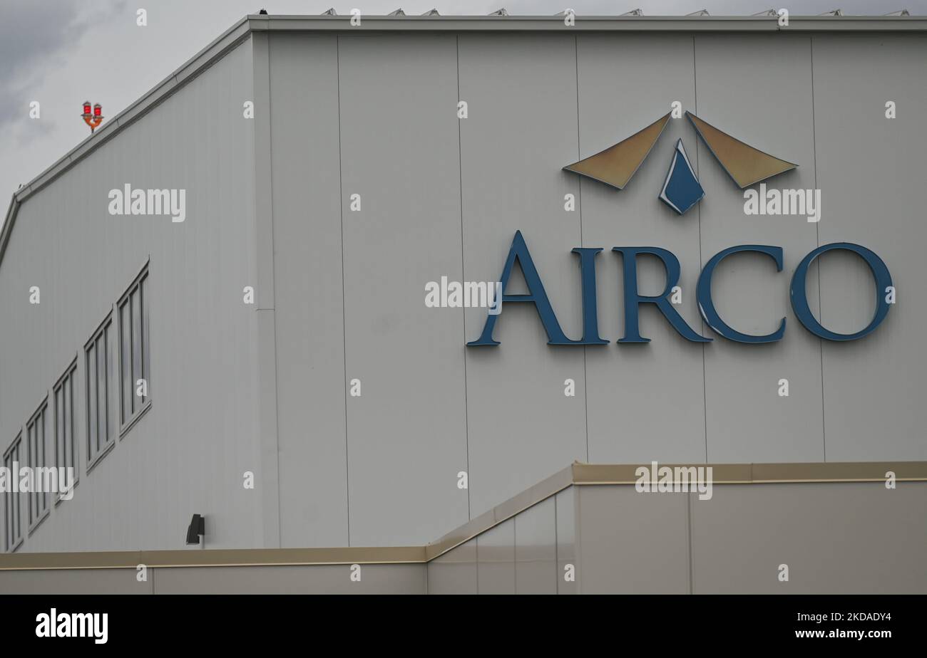Airco Aircraft Charters logo. On Wednesday, May 18, 2022, in Edmonton, Alberta, Canada. (Photo by Artur Widak/NurPhoto) Stock Photo