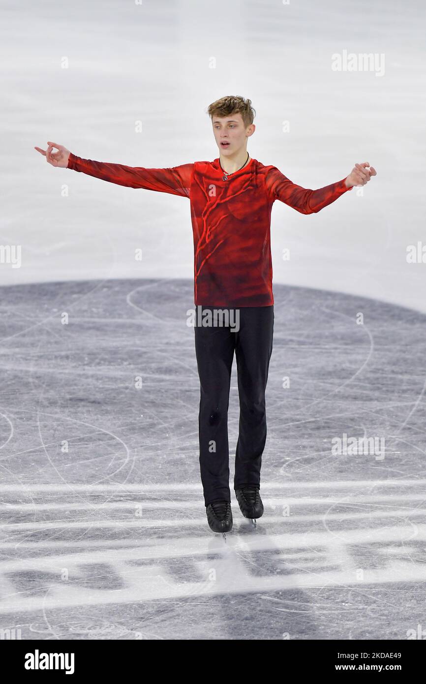 Mihhail SELEVKO (EST), during Men Free Skating, at the ISU Grand Prix
