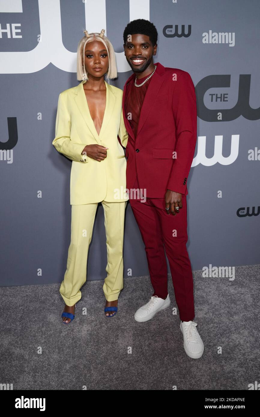 Ashleigh Murray and Tian Richards attends The CW Network's 2022 Upfront